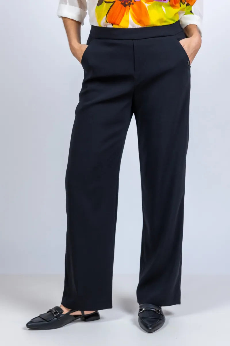 XANDRES XANDRES Phocas Wijde pantalon - Zwart