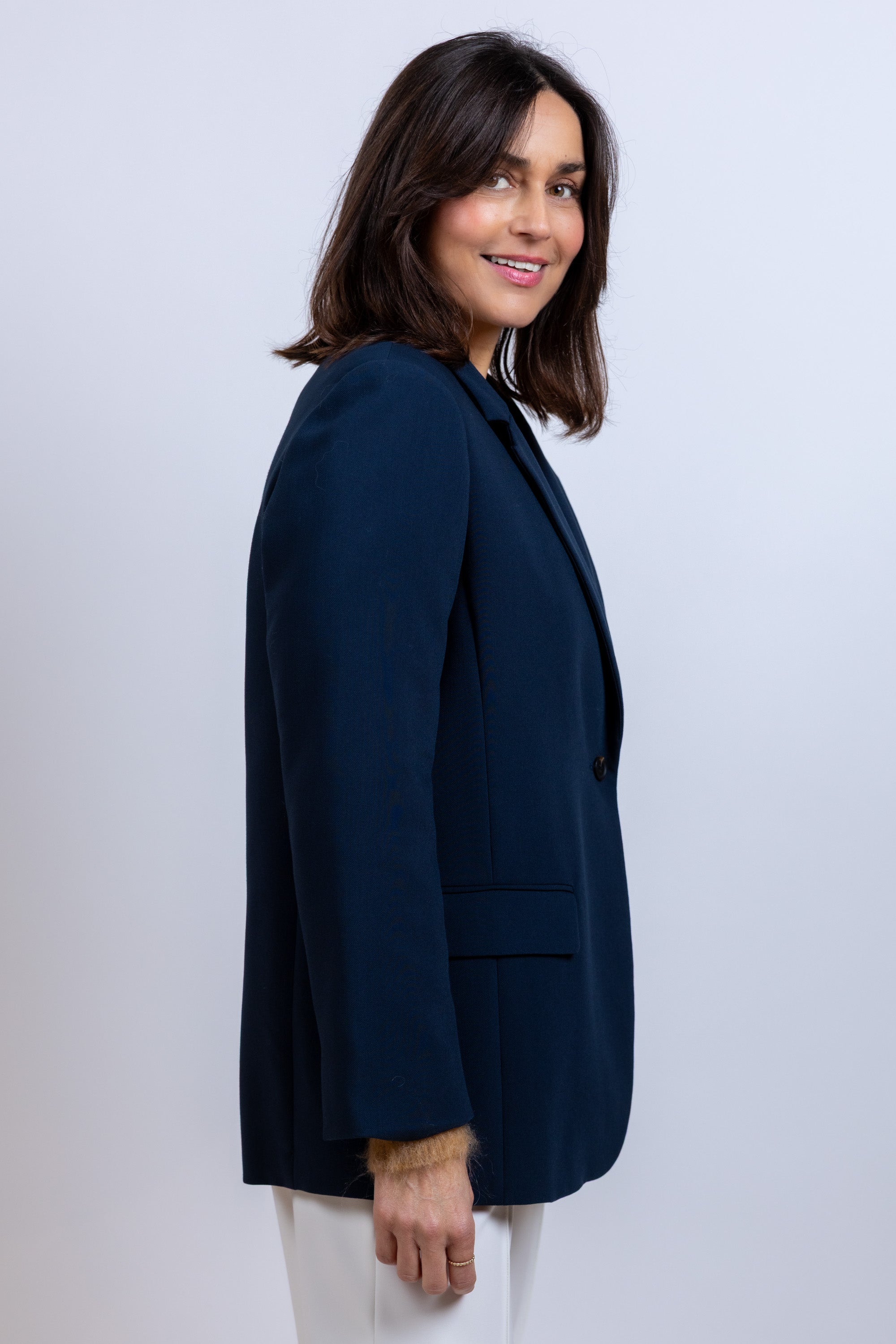 Blazer met knopen - Marine