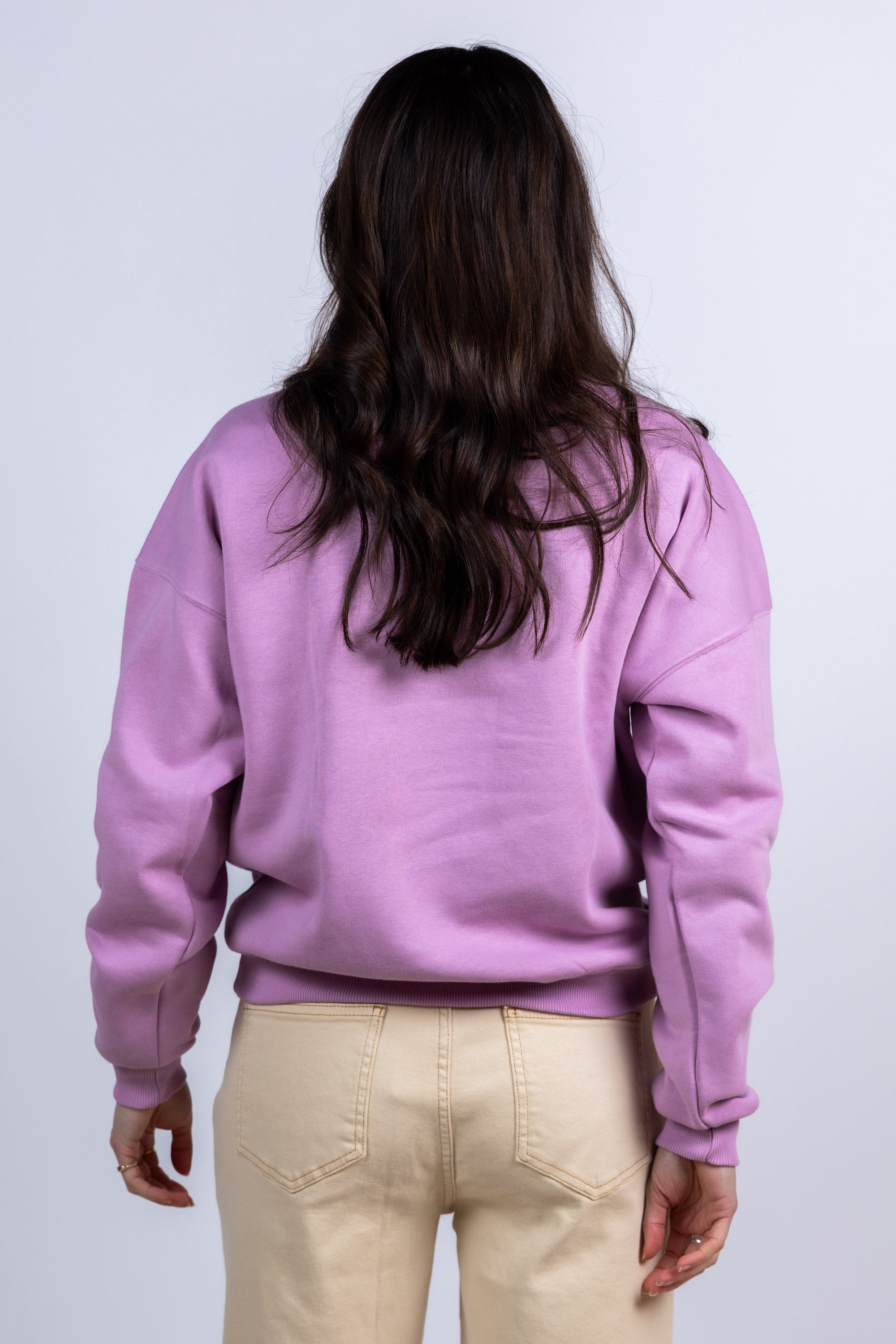 Sweater met ronde hals - Roze