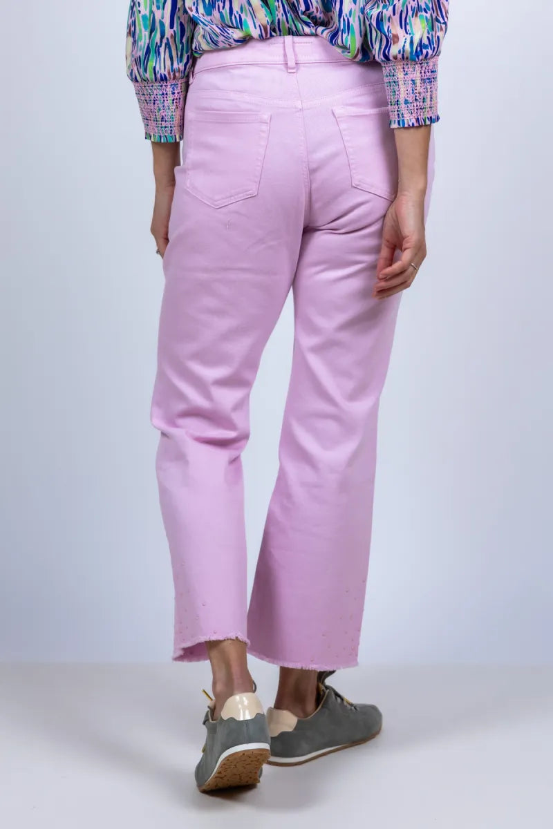 MARCCAIN COLLECTIE MARCCAIN COLLECTIE AC.82.10 D03 Broek met studs - Roze