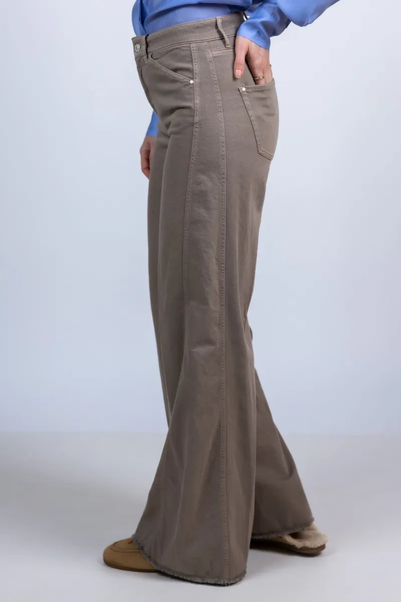 RAFFAELLO ROSSI RAFFAELLO ROSSI 9391 SENA P RAFFAELLO ROSSI 9391 SENA P Wijde broek - Taupe