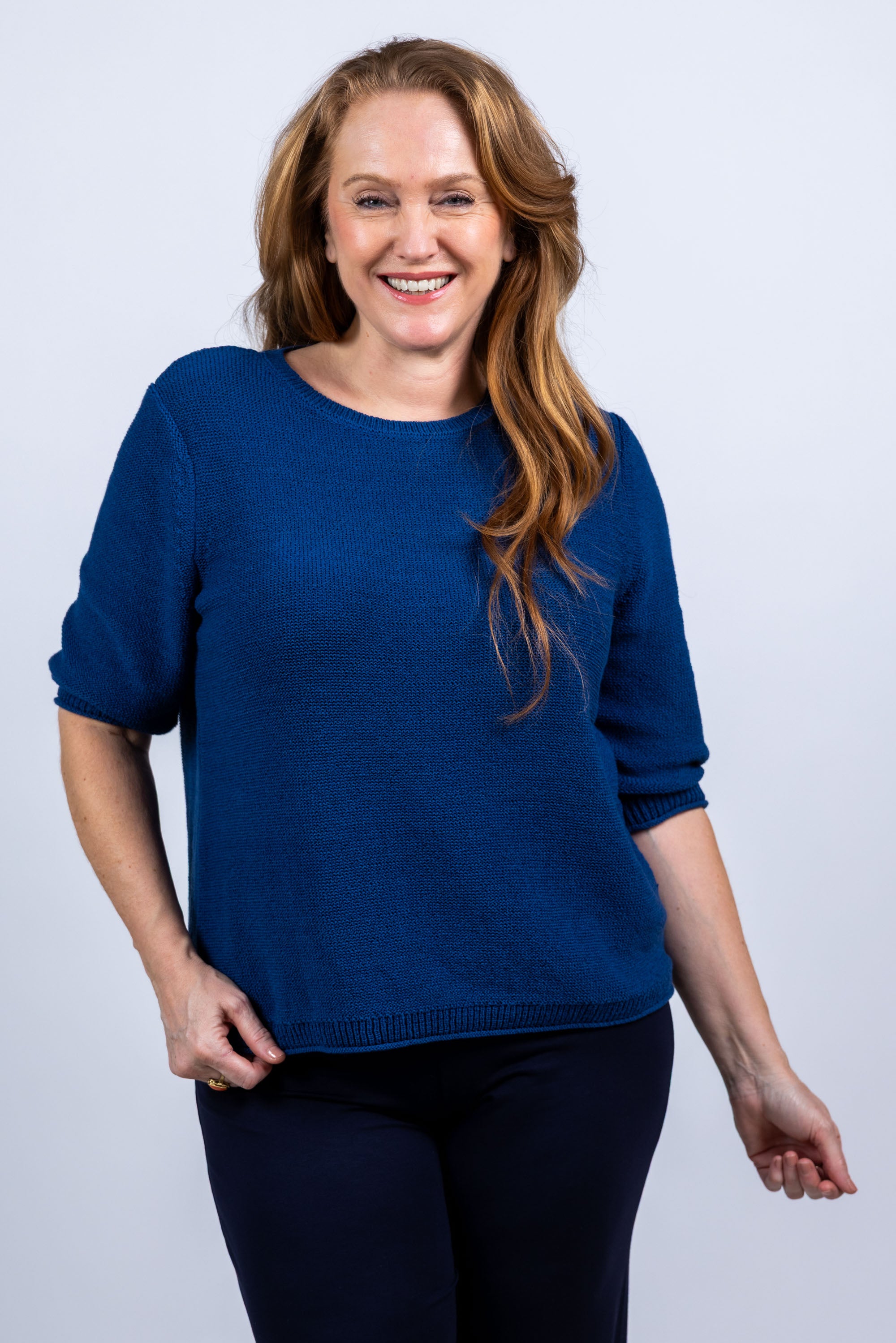 Trui met ronde hals - Inkt