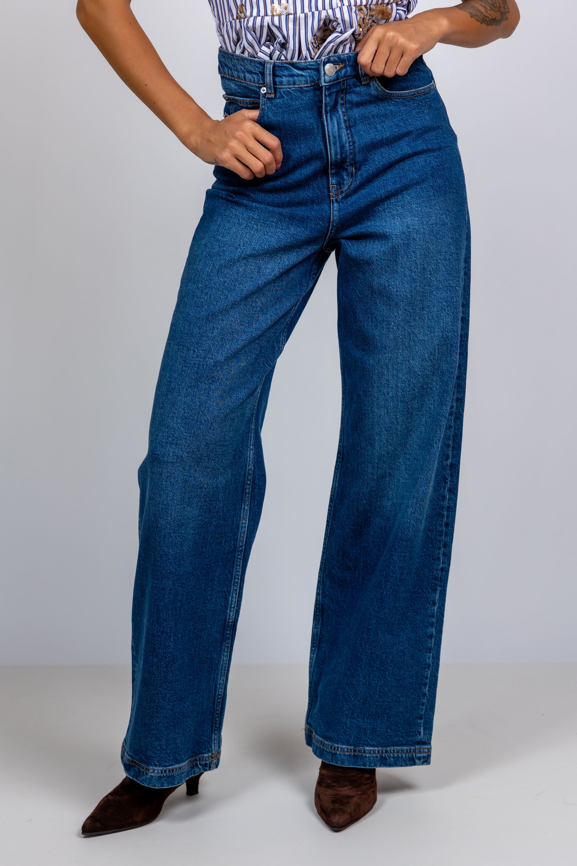 Jeans met wijde pijpen - Jeans