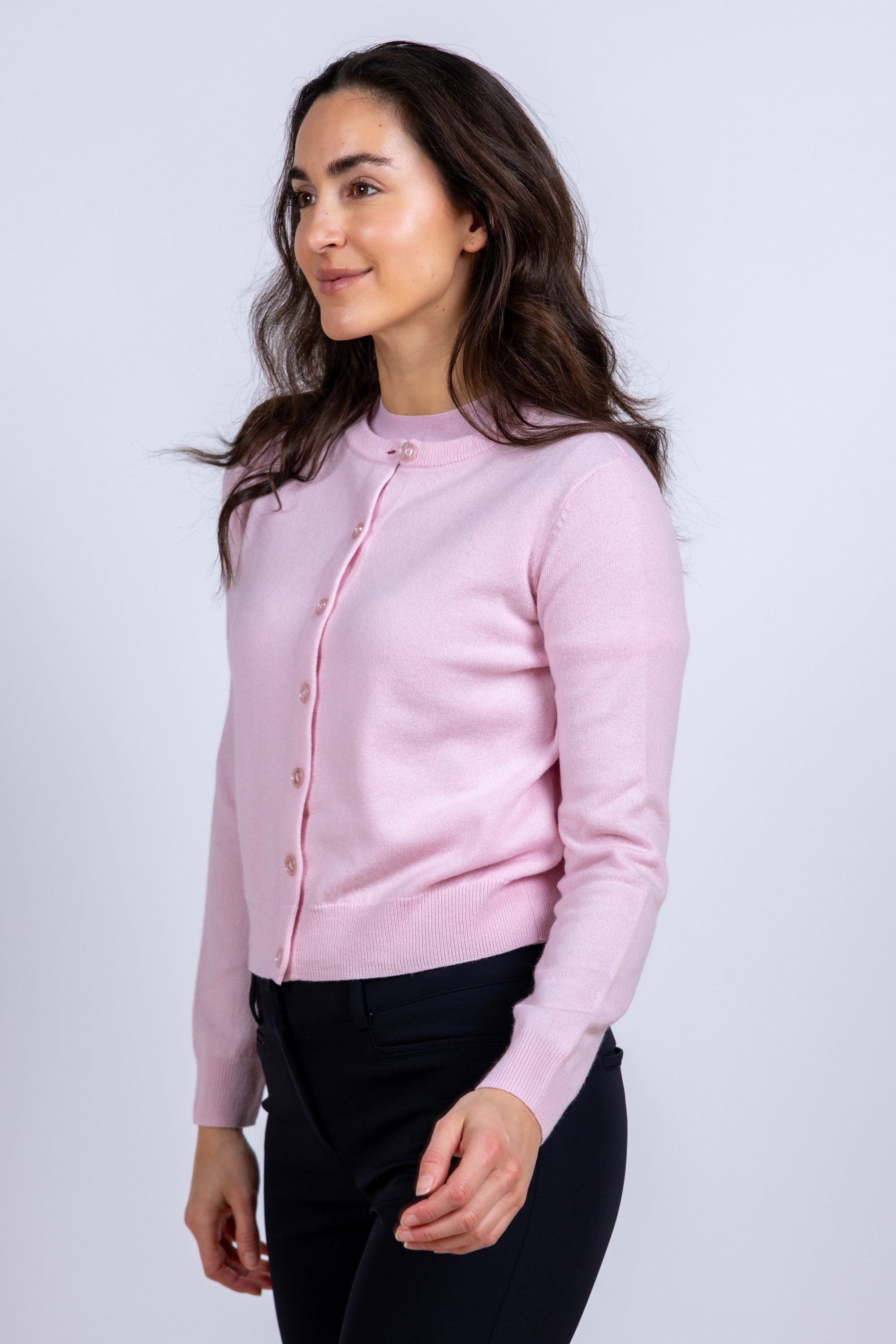 Vest met knopen - Roze