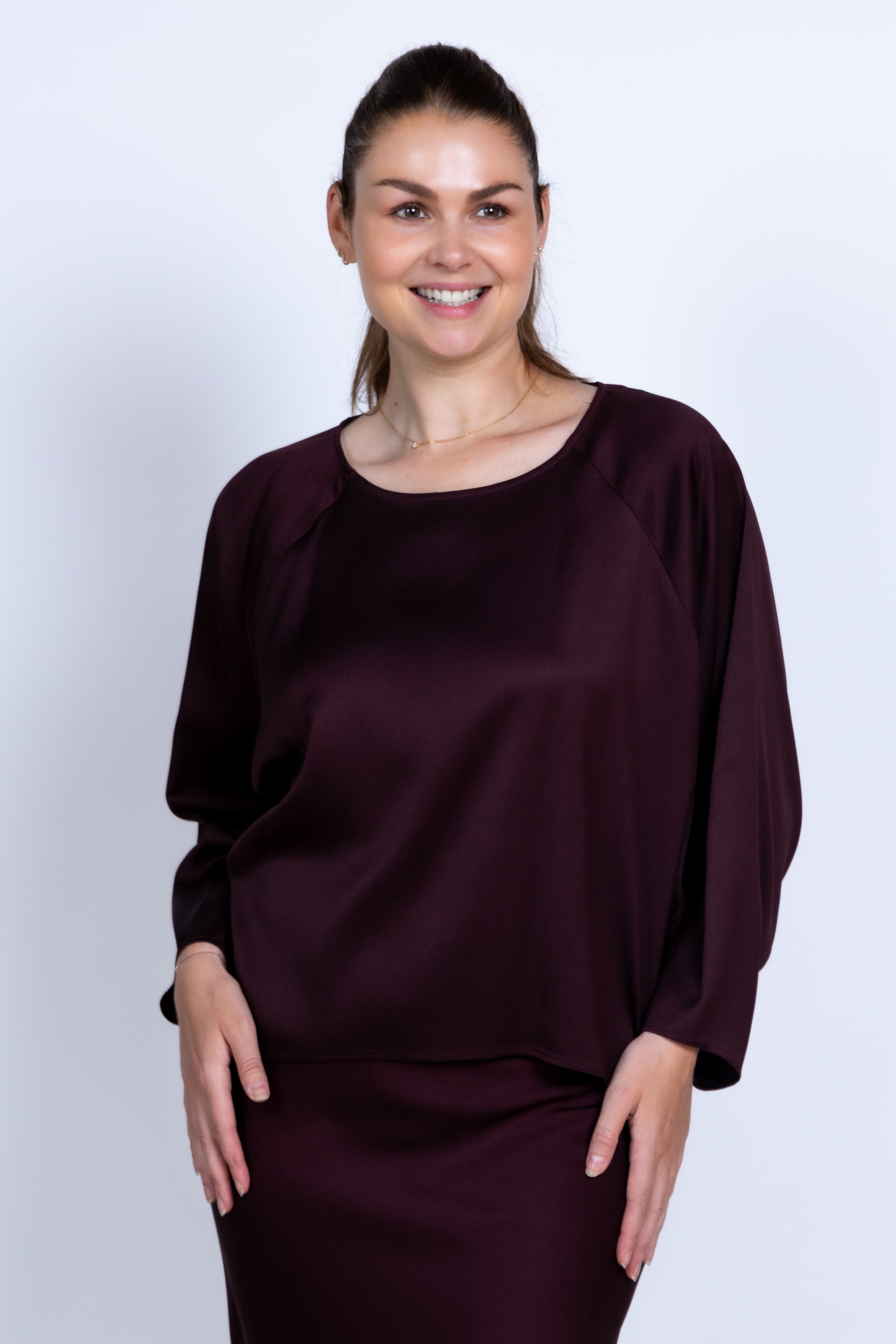 Trui met lange mouwen - Burgundy