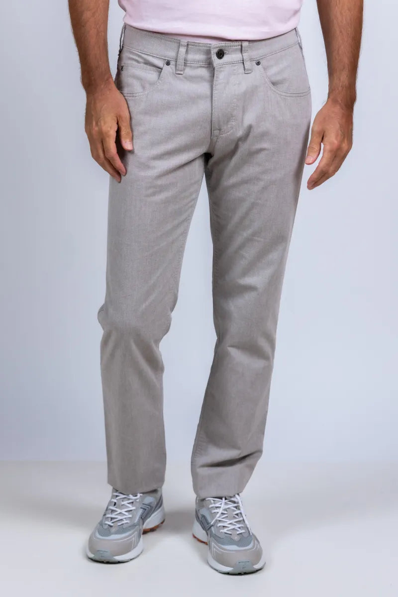 GARDEUR HEREN GARDEUR HEREN BILL-3-412471 Broek knoop- en ritssluiting - Lichtgrijs