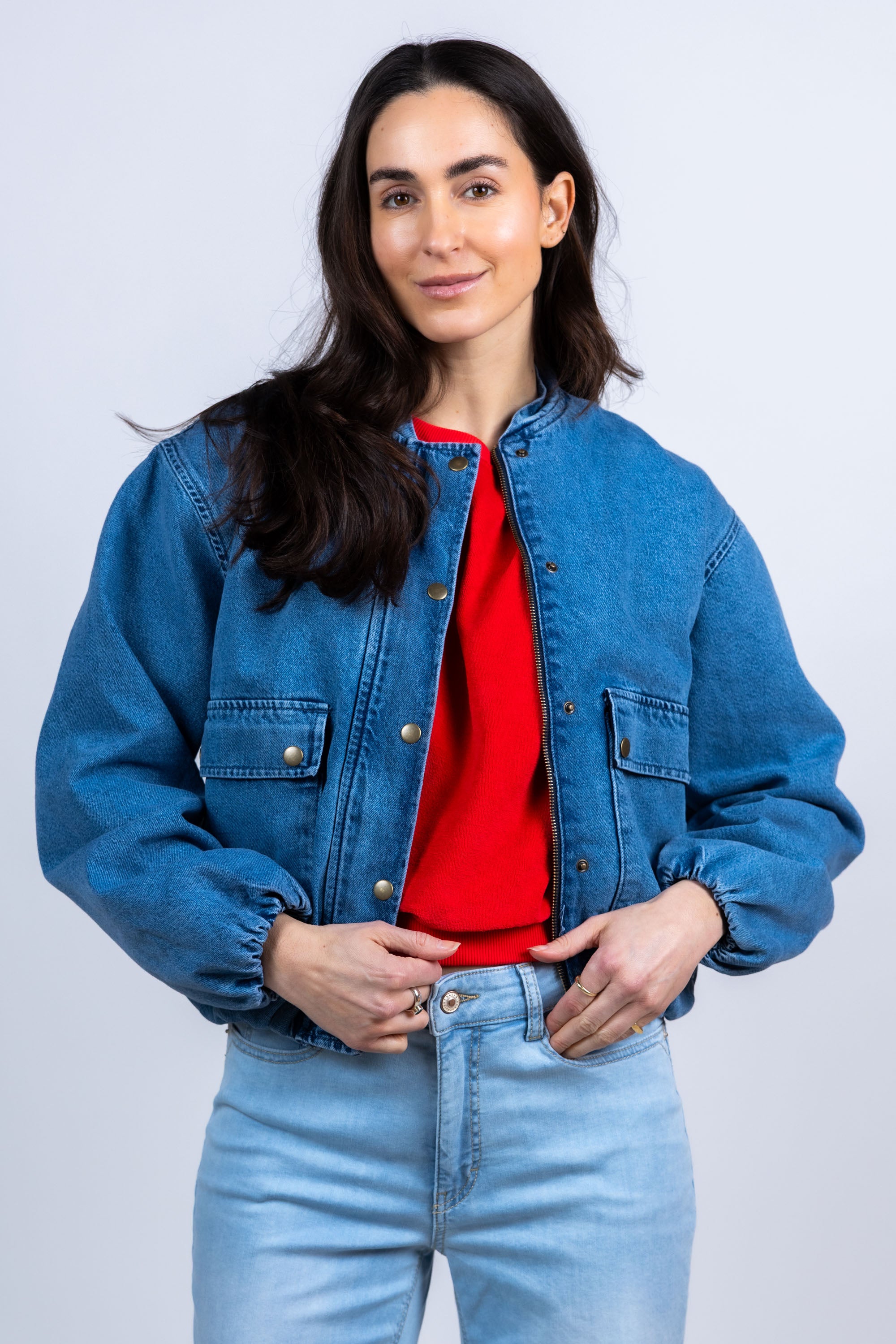 Spijkerjasje met knopen - Jeans