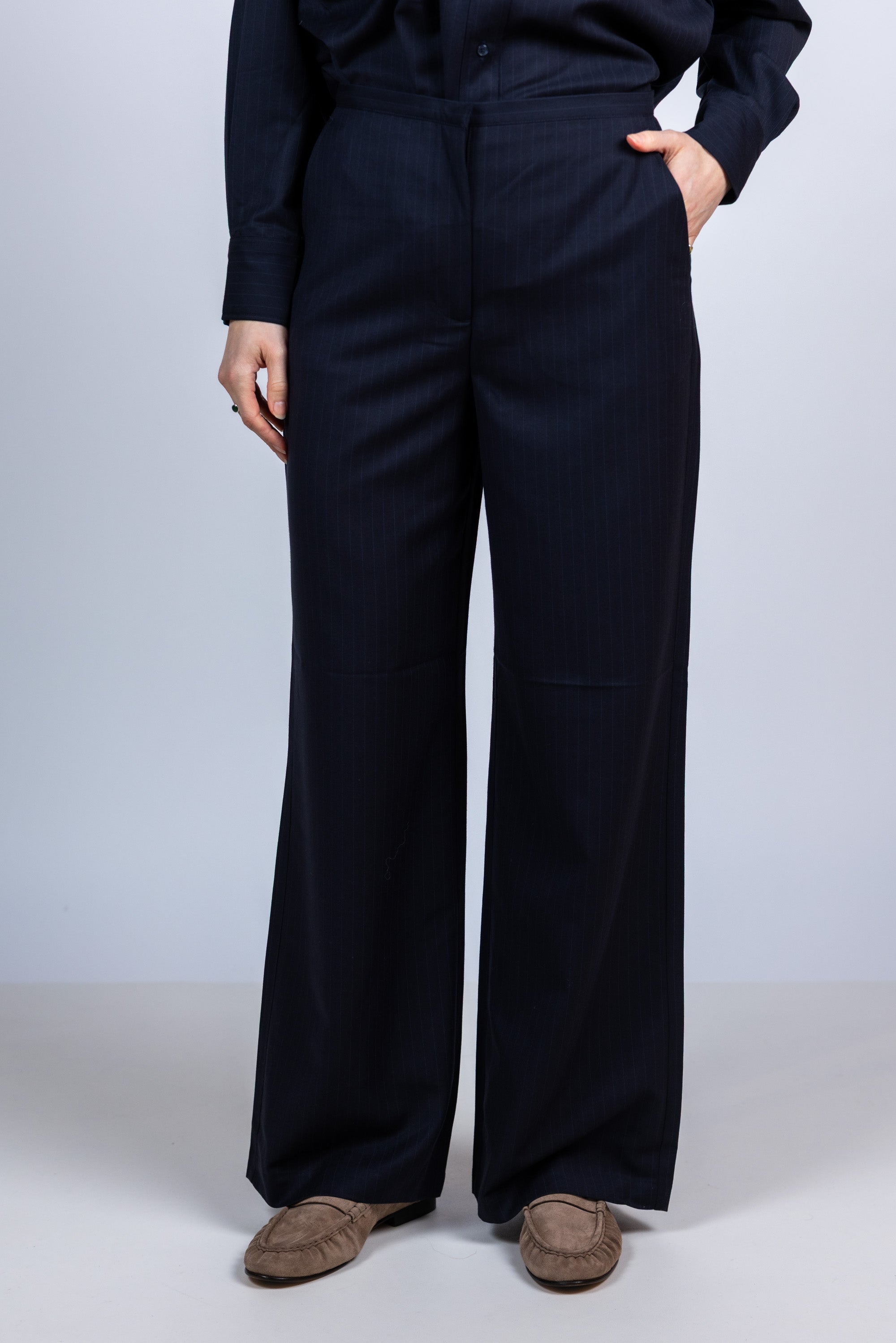 Wijde pantalon - Marine