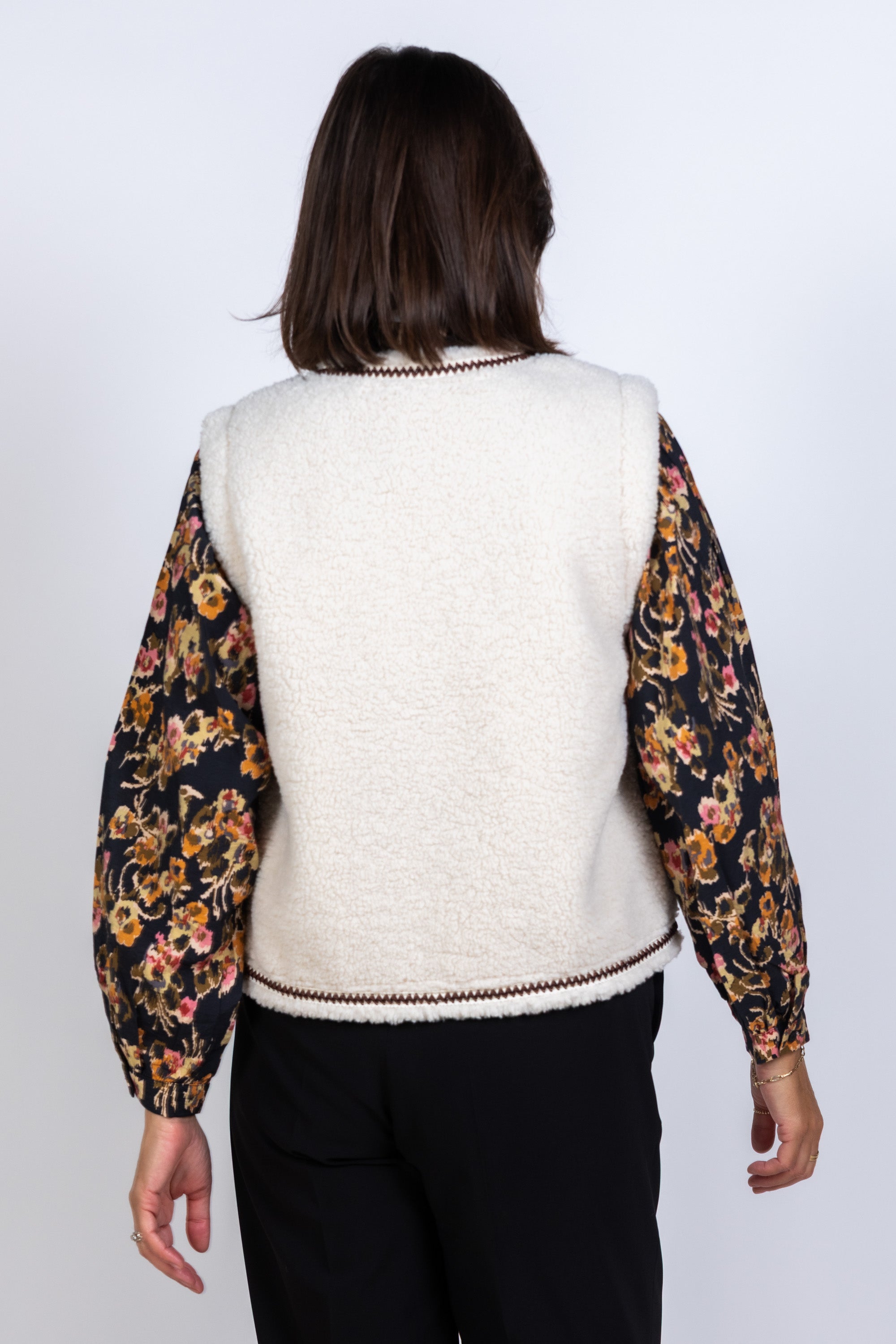 Gilet met zakken - Ecru