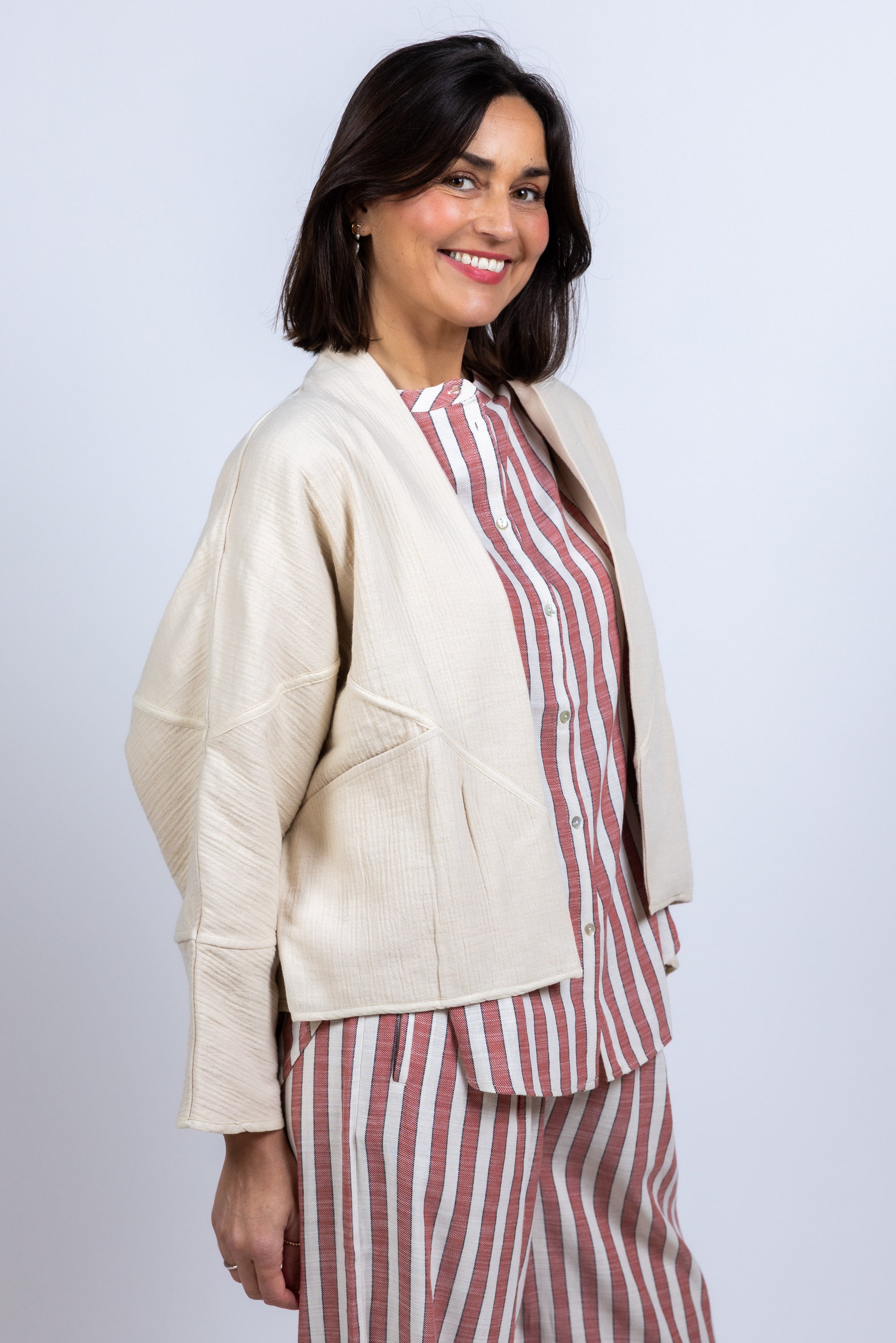 Jasje met structuur - Beige