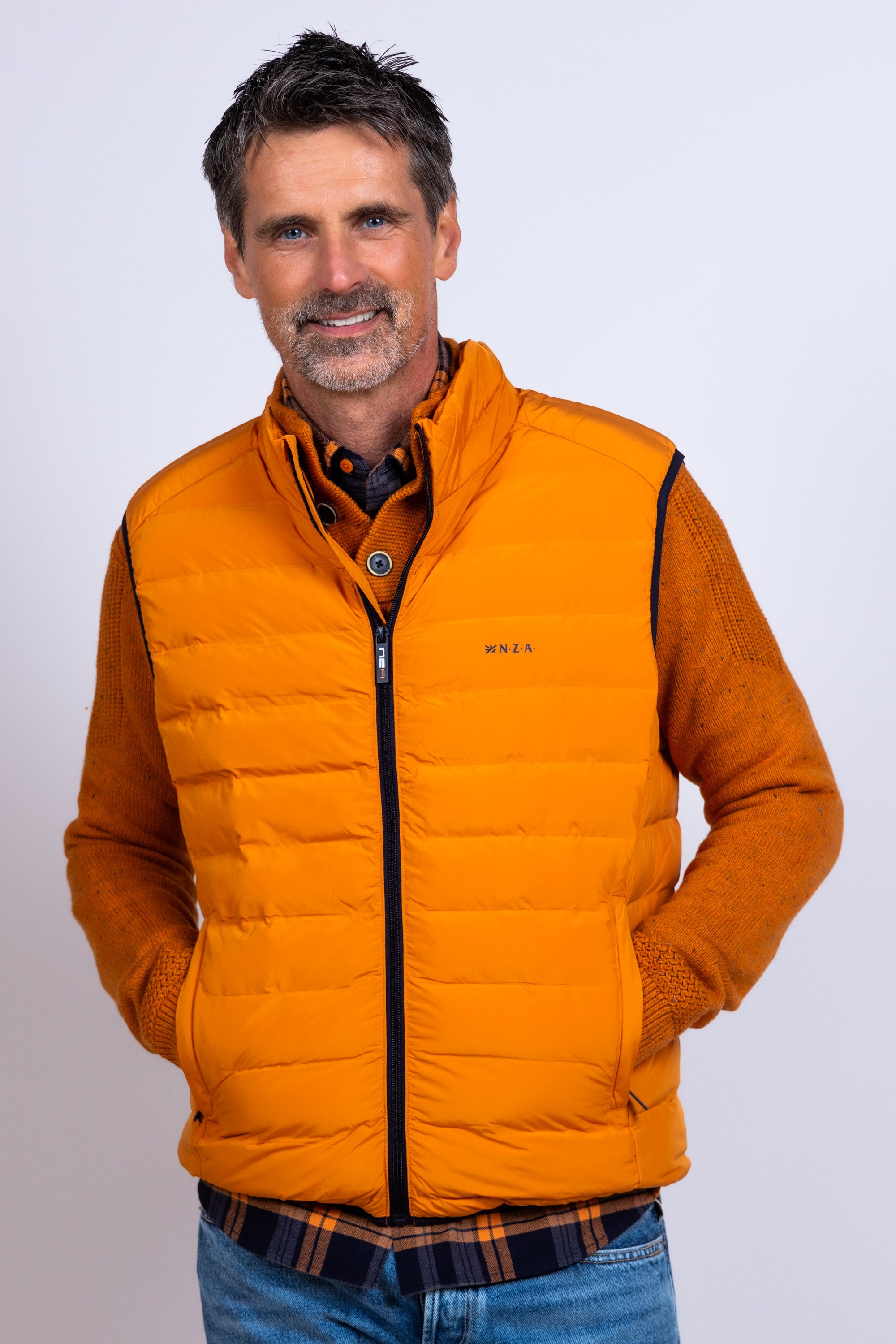 Gewatteerde bodywarmer - Oranje