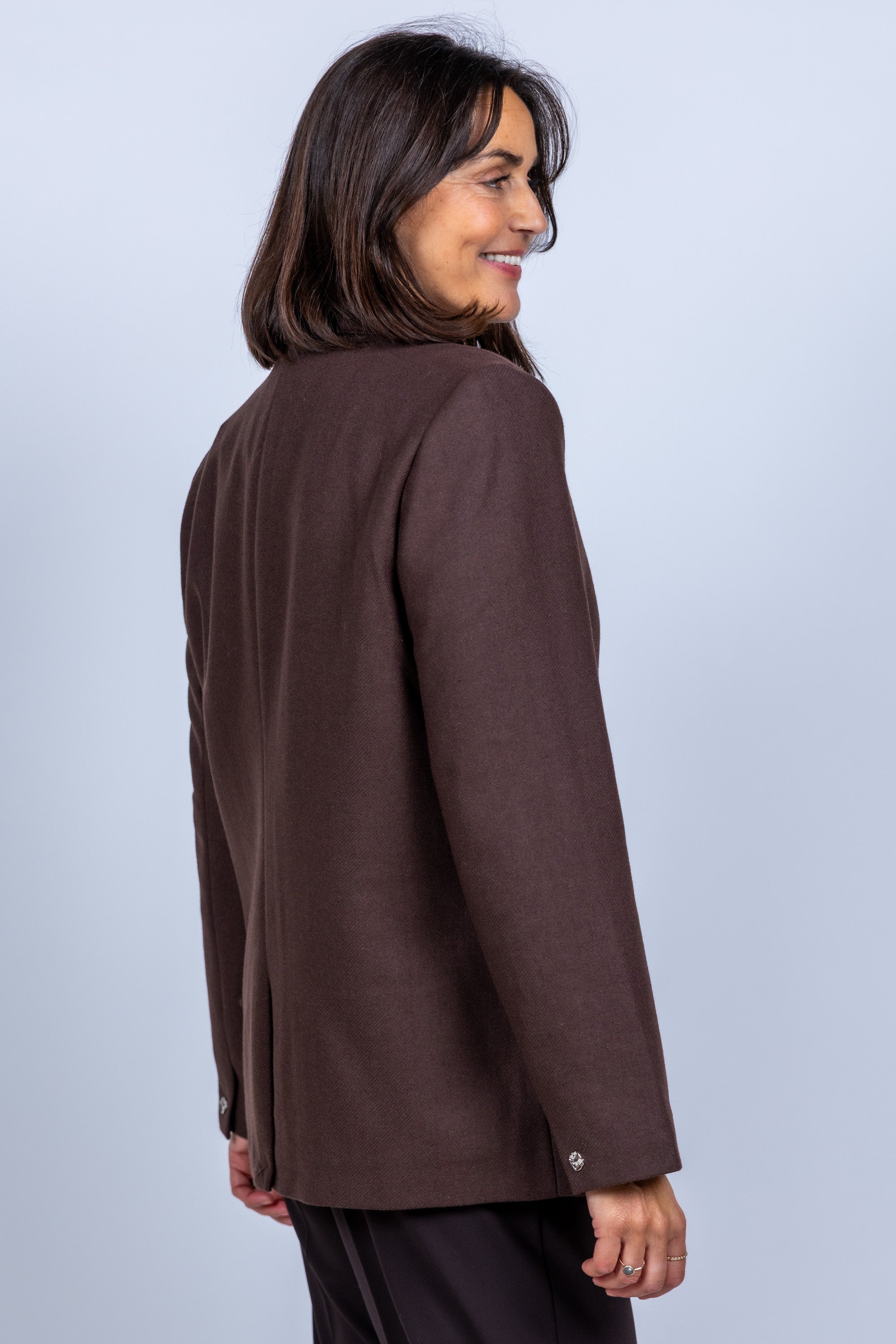 Blazer met knopen - Bruin