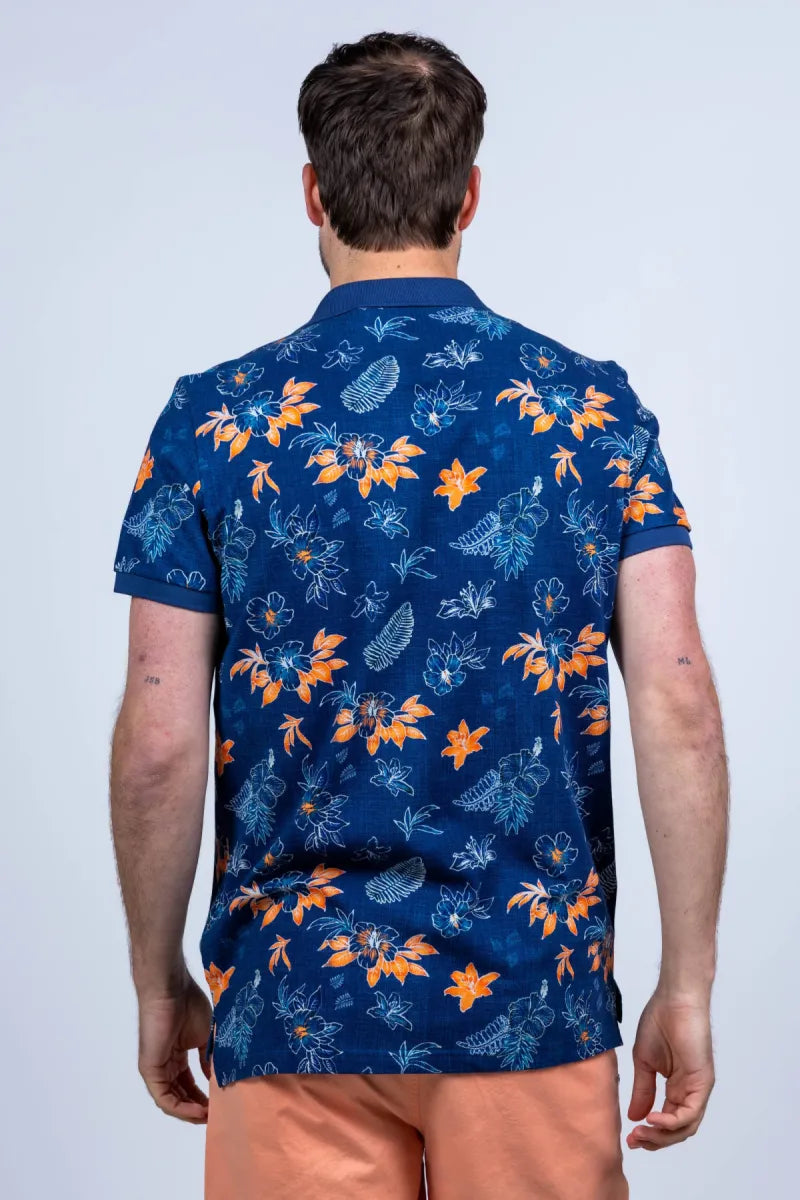 NEW ZEALAND AUCKLAND NEW ZEALAND AUCKLAND 26CN124 Polo met print - Marine