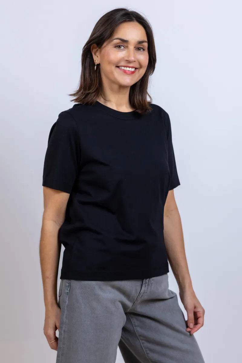 DRYKORN T-shirt met ronde hals - Zwart