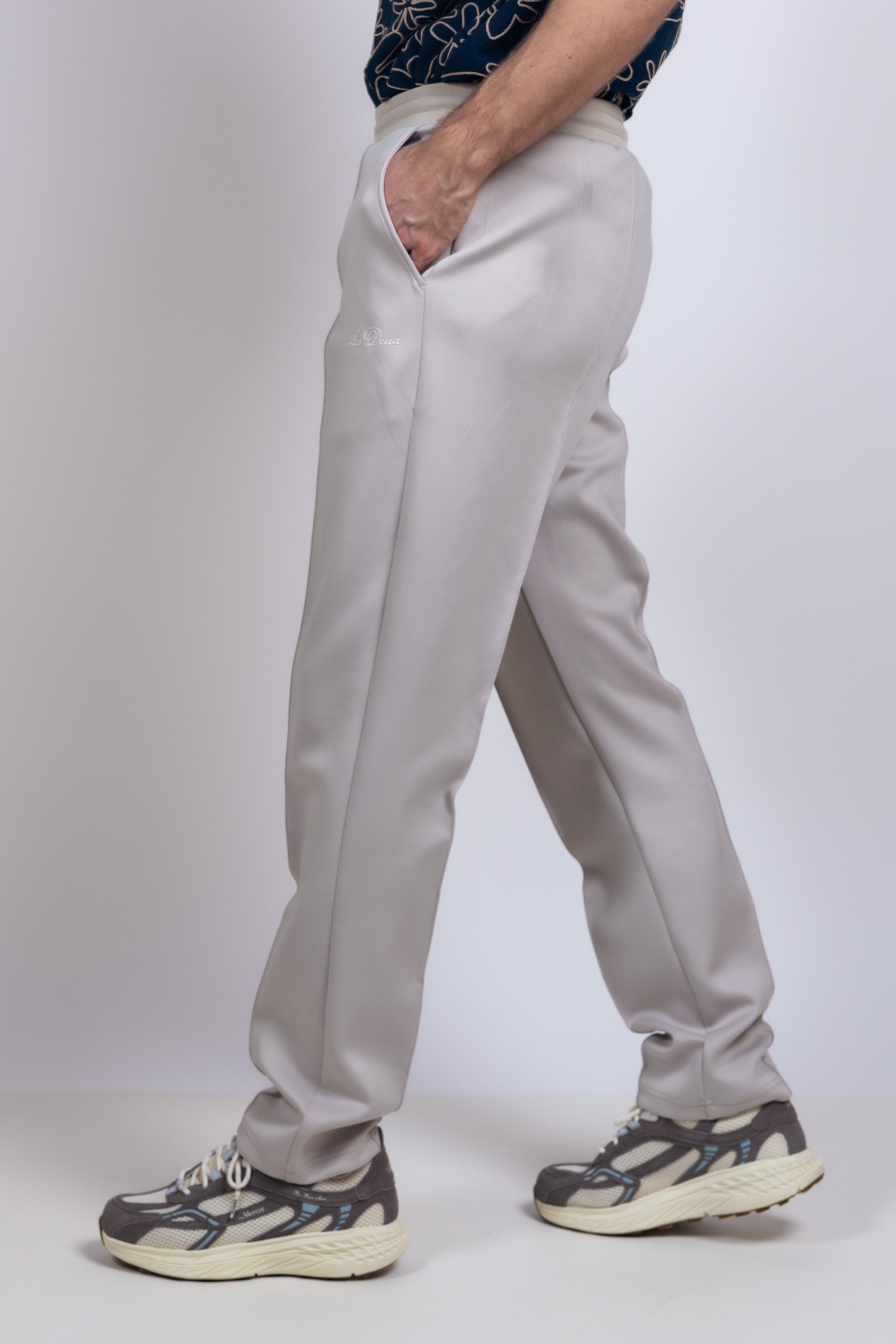 Broek met tunnelkoord - Licht taupe