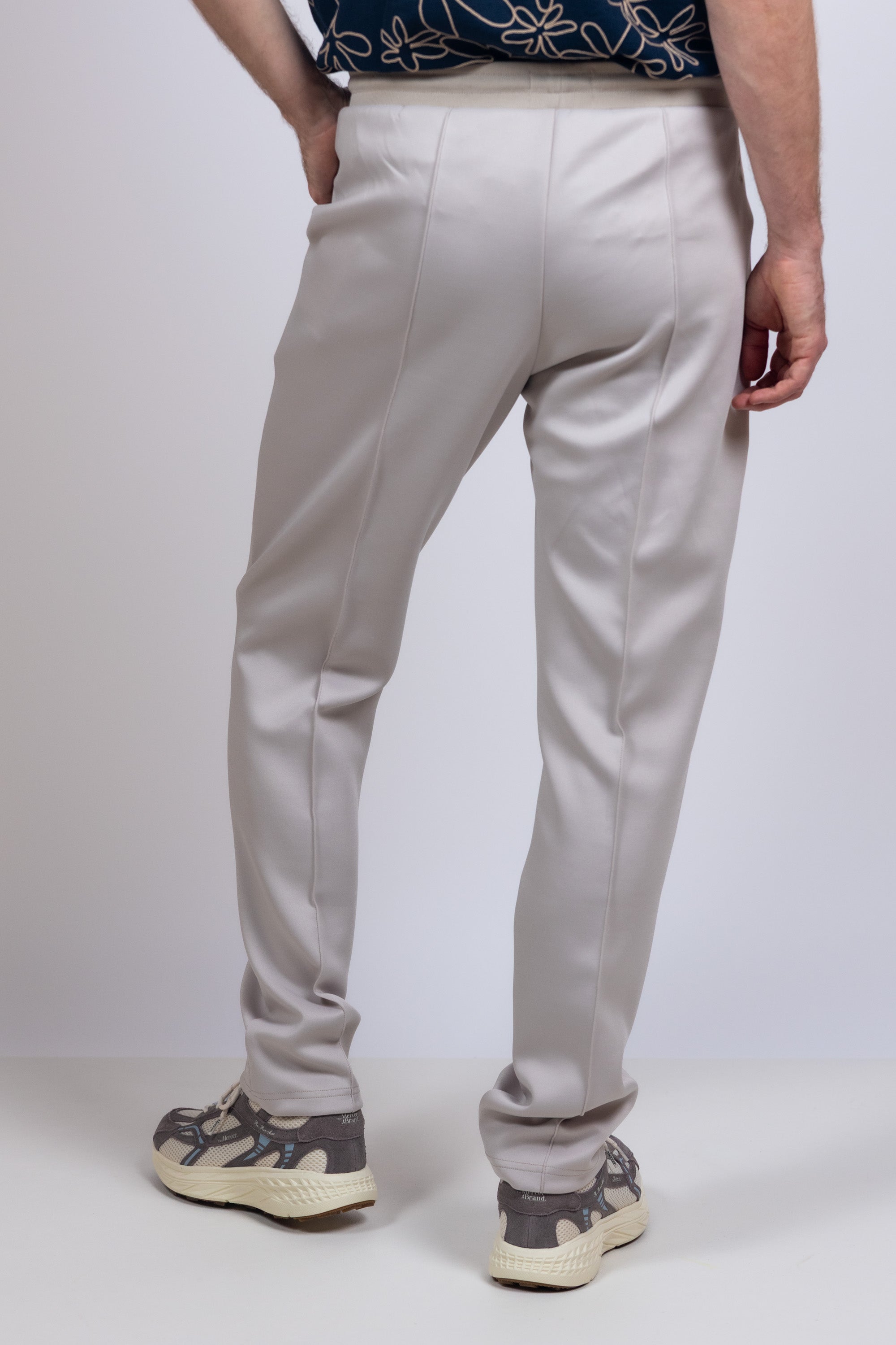Broek met tunnelkoord - Licht taupe