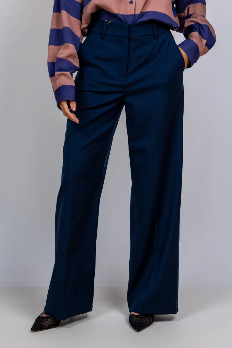 WEEKEND BY MAX MARA WEEKEND BY MAX MARA VISIVO WEEKEND BY MAX MARA VISIVO Wijde pantalon - Marine